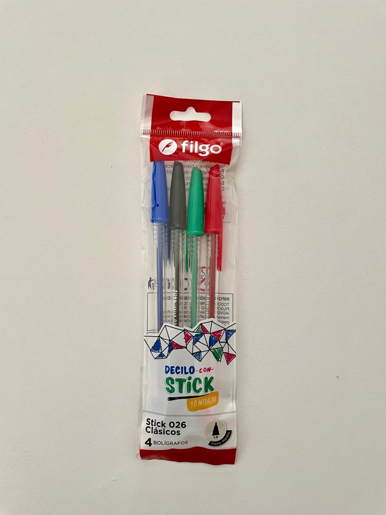 Lapiceras Filgo x4
